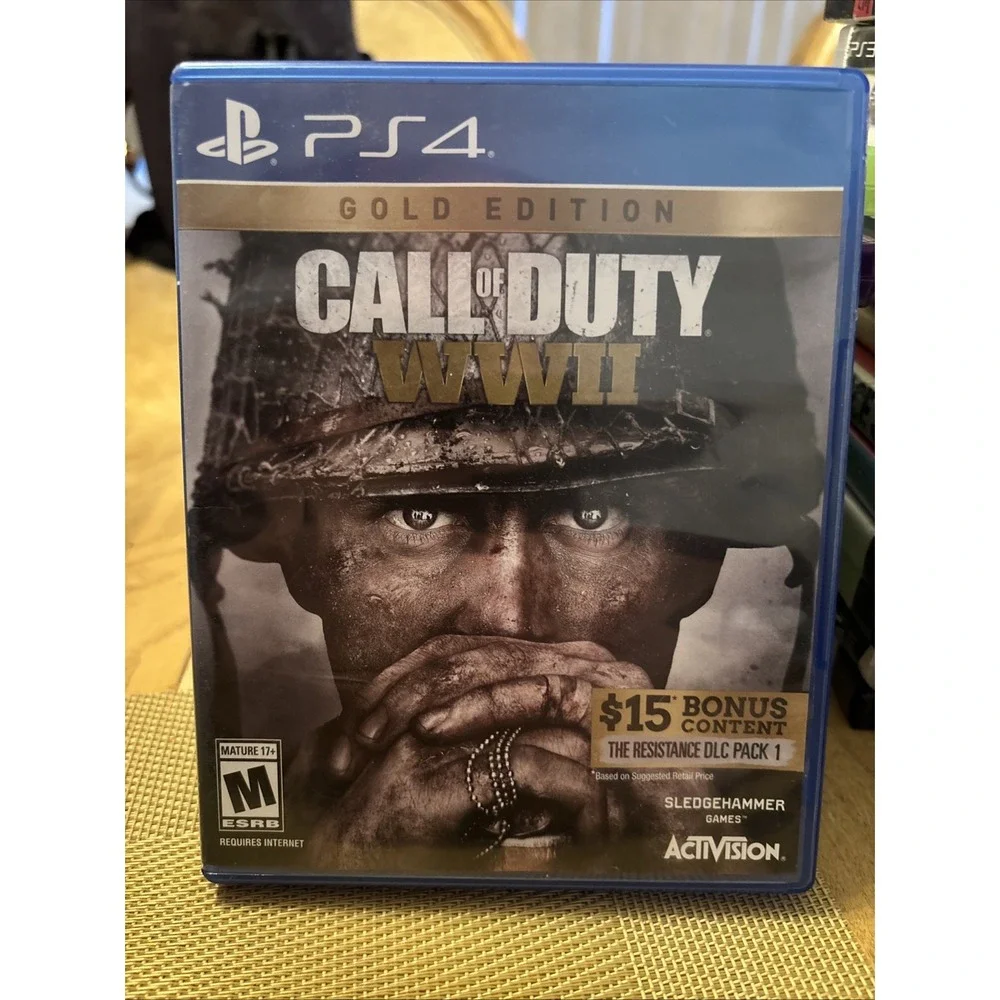 Call of Duty WW2 II Gold Edition PS4 (Sony Playstation 4) Case & Disc